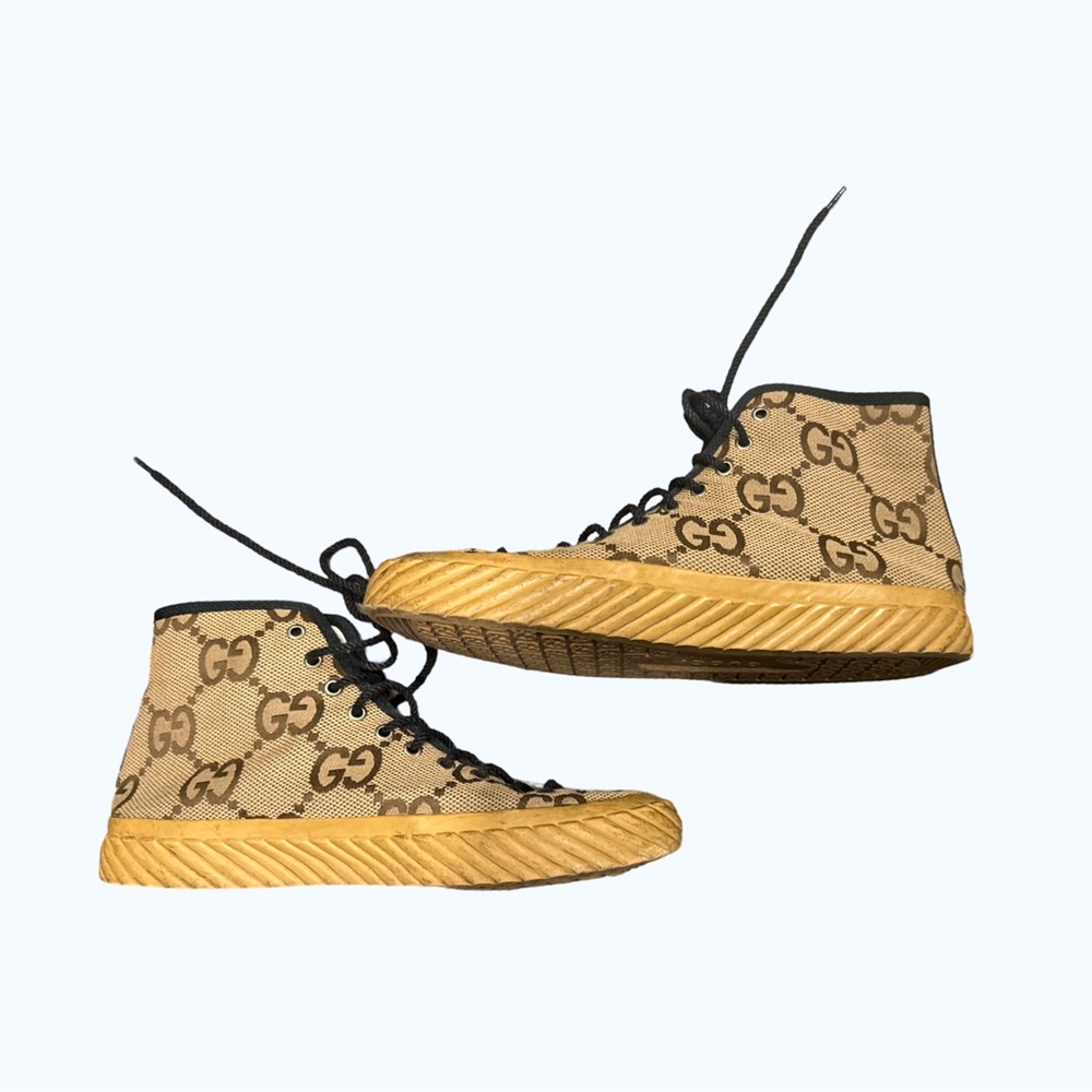 Gucci Jumbo GG Canvas High-Top Sneaker